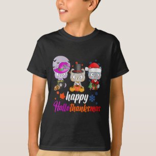Camiseta Mulheres Felizes Hallothanksmas - Halloween Thanks