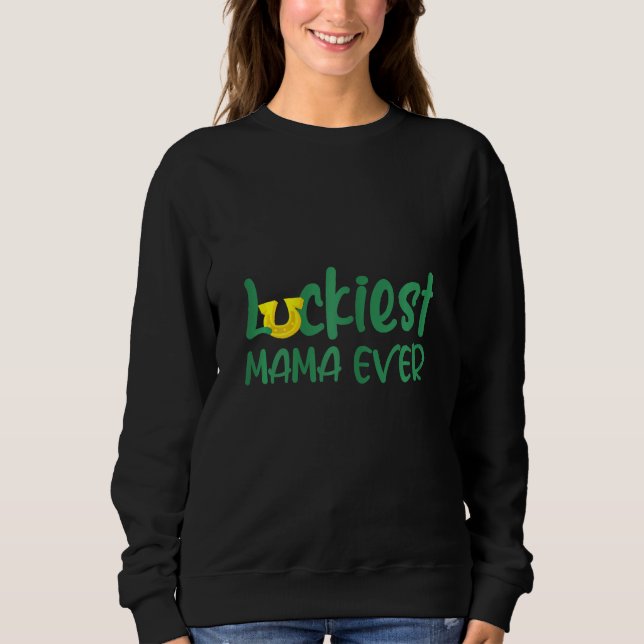 Camiseta Mulheres Felizes Mamãe Nunca Chupa A Sorte Mãe S (Frente)