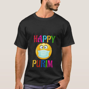 Camiseta Mulheres Felizes Purim Figurino Engraçado Máscara