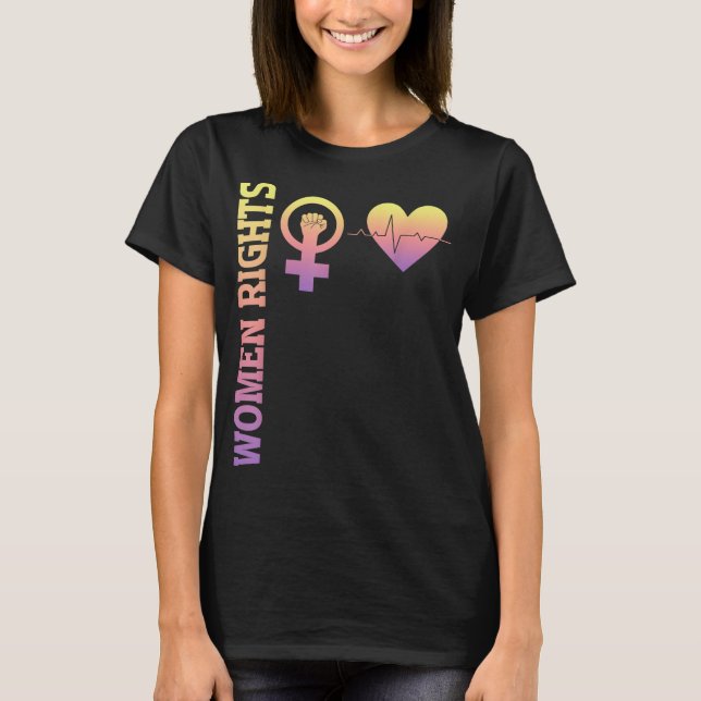 Camiseta Mulheres Feministas Direitos Femininos Empoderamen (Frente)