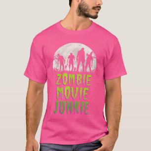 Camiseta Mulheres Filme de Terror Zumbi Vintage Roupas de R