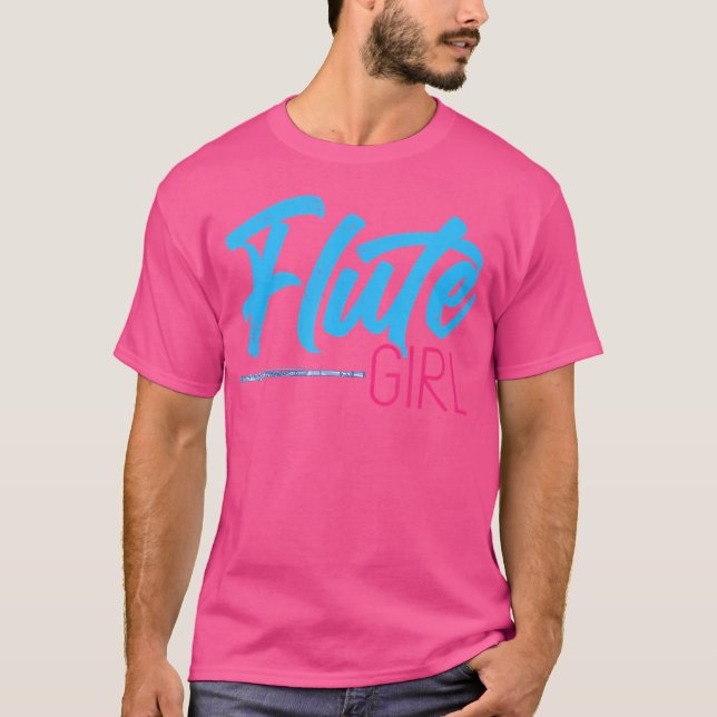 Camiseta Mulheres Flutistas Meninas Crianças Presentes Músi (Frente)