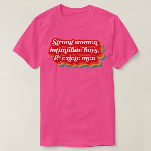 Camiseta Mulheres Fortes (Frente do Design)