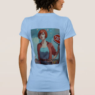 Camiseta "Mulheres Fortes, Mundo Forte"