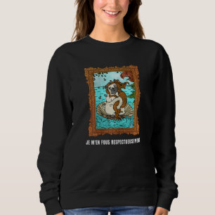 Camiseta Mulheres Francesas Dizendo Je M'en Fous Respeitand