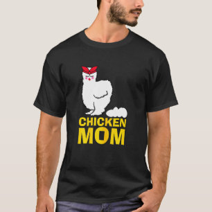 Camiseta Mulheres frango Mamãe Farmadora Mamãe Frango Mãe H