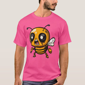 Camiseta Mulheres Funny Halloween Abelha Zumbi Cômico VNec