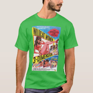 Camiseta Mulheres Gato Selvagem 3D - design
