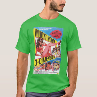 Camiseta Mulheres Gato Selvagem 3D - design