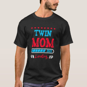 Camiseta Mulheres Gêmeas Gêmeas Mamãe Gêmeas Mãe A Estar Gr