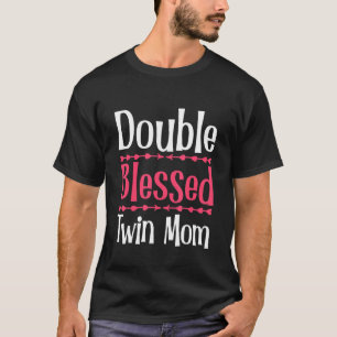 Camiseta Mulheres Gêmeas Twin Mamãe Twin Mamãe para Estar G