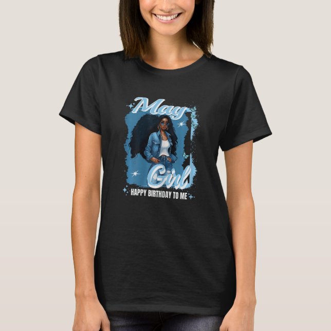 Camiseta Mulheres Gemini Mulher Taurus Zodiac Melanin RainM (Frente)