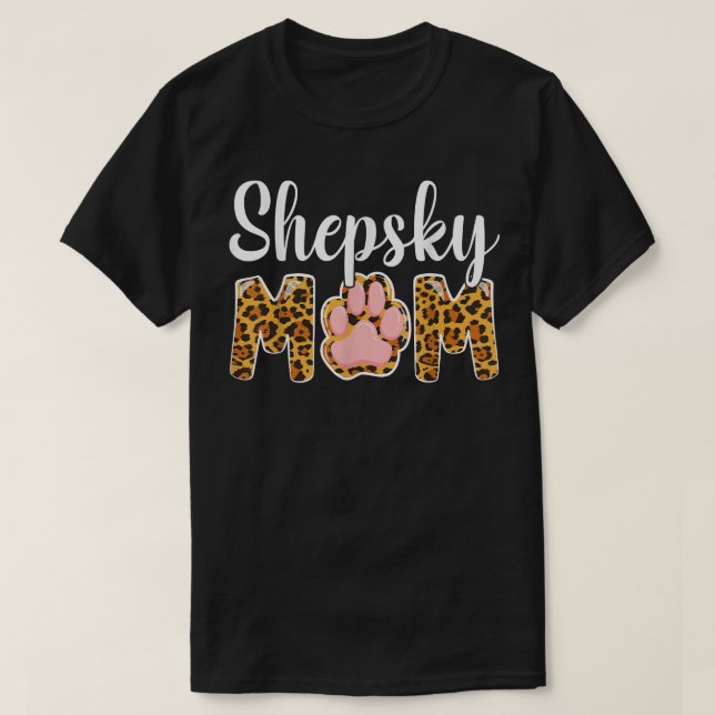Camiseta Mulheres Gerberianas Shepsky Mãe Mãe Mãe Para Cach (Frente do Design)