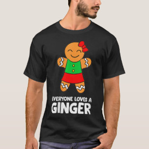 Camiseta Mulheres Gingerpão Natal Cookie Baking Todo Mundo