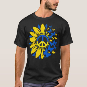 Camiseta Mulheres Girassol Ucrânia Bandeira Ucrânia Fl