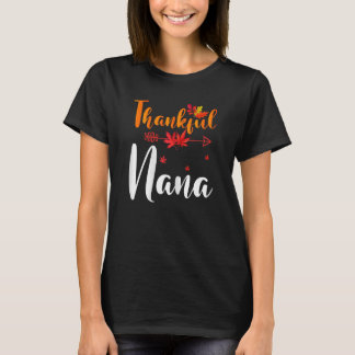 Camiseta Mulheres Graças A Nana Cute Ação De Graças Corresp