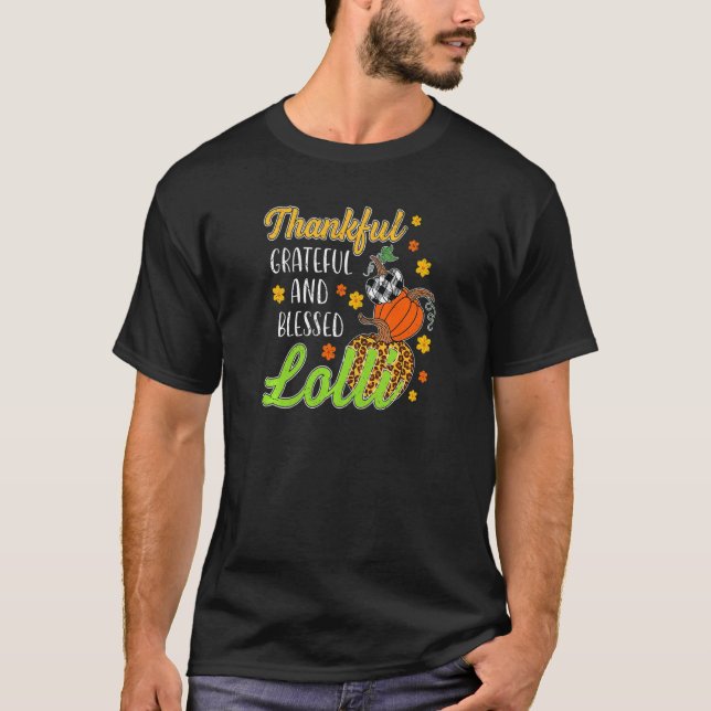 Camiseta Mulheres Graças Feliz Abençoada Abençoada Queda do (Frente)