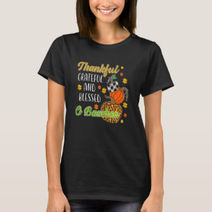 Camiseta Mulheres Graças Grata Abençoada Ao outono de Baach