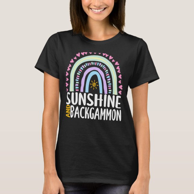 Camiseta Mulheres Gráficas Cuda-Arco-Íris Cuta De Raio-De-S (Frente)
