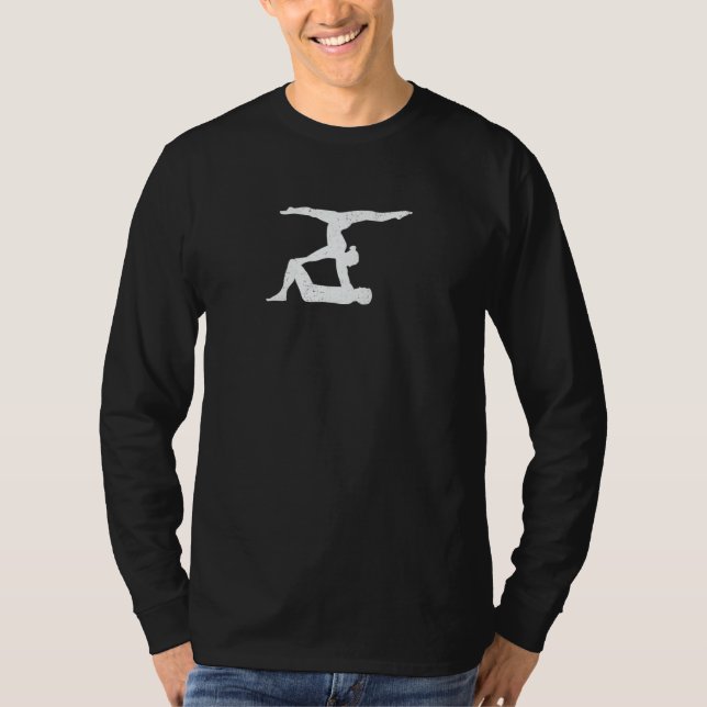 Camiseta Mulheres Gráfico Retro Ginasta Ginástica Acrobata  (Frente)
