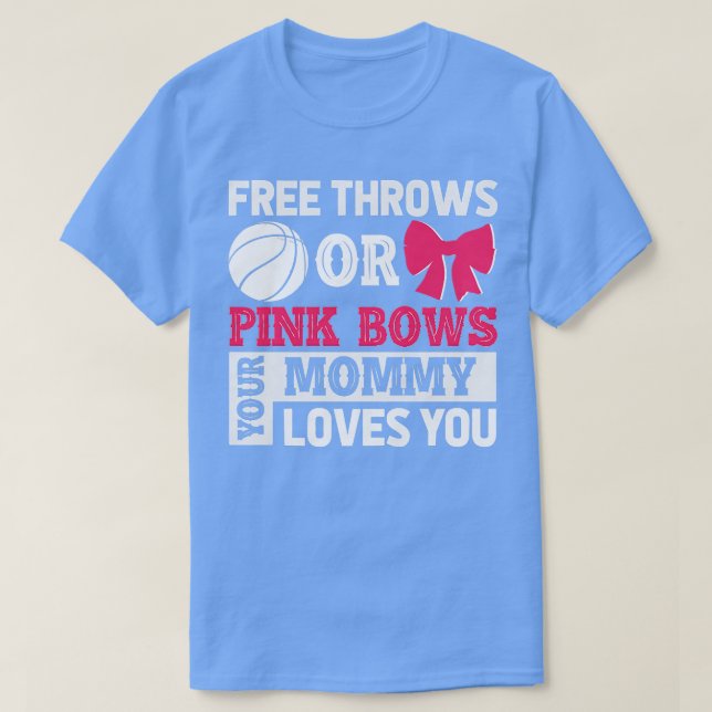 Camiseta Mulheres grátis ou Arcos cor-de-rosa Mamães te ado (Frente do Design)