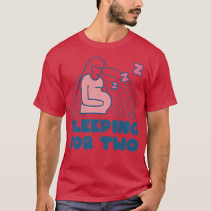 Camiseta Mulheres Grávidas Mamãe Dormindo Cansada Gravidez