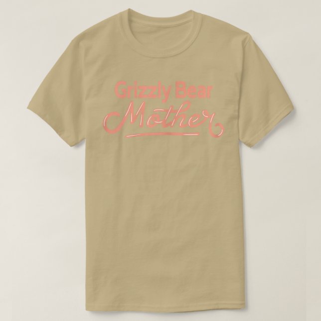 Camiseta Mulheres Grelha-Urso Mãe - Urso Grelha Engraçado (Frente do Design)