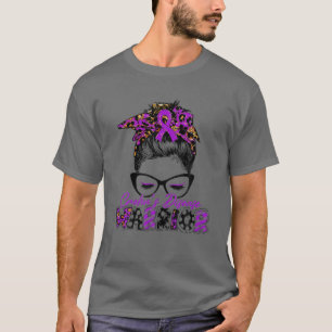 Camiseta Mulheres guerreiras da doença de Crohn usam ócul