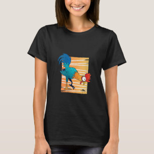 Camiseta Mulheres Hahn Come Grãos em Cores de Arco-Íris   H