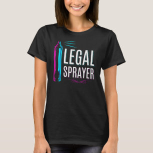 Camiseta Mulheres Hairdresser Hairspray Legítimo Sprayer Ca