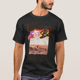 Camiseta Mulheres Haleiwa Hawaii Waimea Bay North Shore Vin