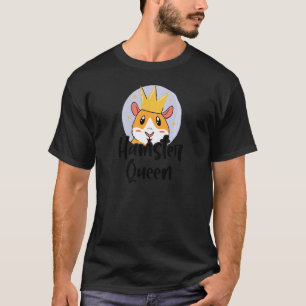 Camiseta Mulheres Hamster Rainha Animal Proprietário de Ani