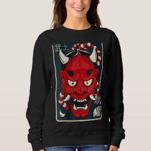 Camiseta Mulheres Hannya Mask Japonesa Demon Mask