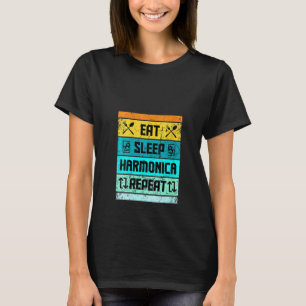 Camiseta Mulheres Harmonica Jogadoras Homens Mulheres K