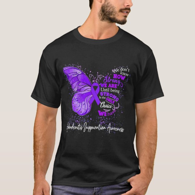Camiseta Mulheres Hidradenite Supurativa Sensibilização Pur (Frente)