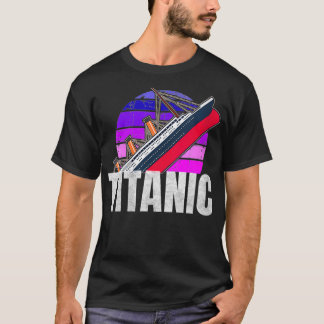 Camiseta Mulheres História Titânica Vintage Cruise Navio VN