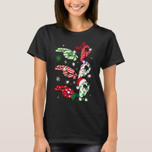 Camiseta Mulheres Ho Ho Sinal Linguagem Papais noeis Asl Fe