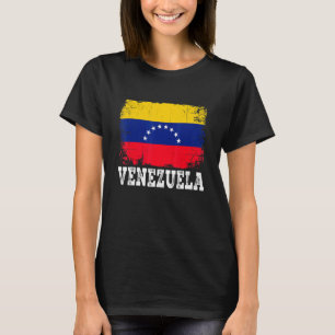 Camiseta Mulheres Homens com Bandeiras na Venezuela em dese