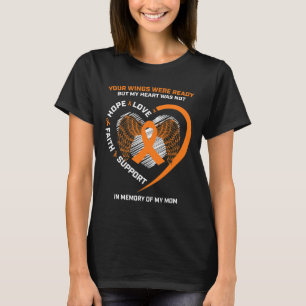 Camiseta Mulheres Homens Em Memória Da Minha Mãe Leucemia A