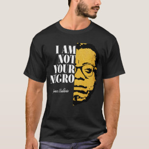 Camiseta Mulheres Homens James Baldwin Incrível Para O Cine