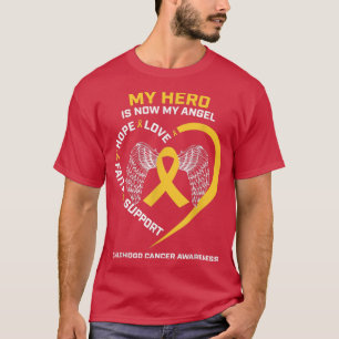 Camiseta Mulheres Homens Meu Herói Agora É Meu Cancer Da In