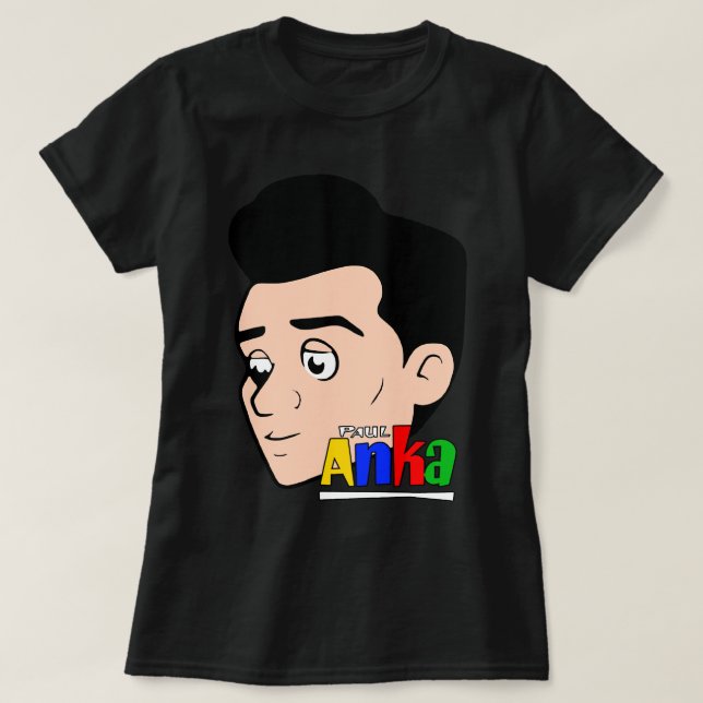 Camiseta Mulheres Homens Paul Anka Homenageiam Unisex Adult (Frente do Design)