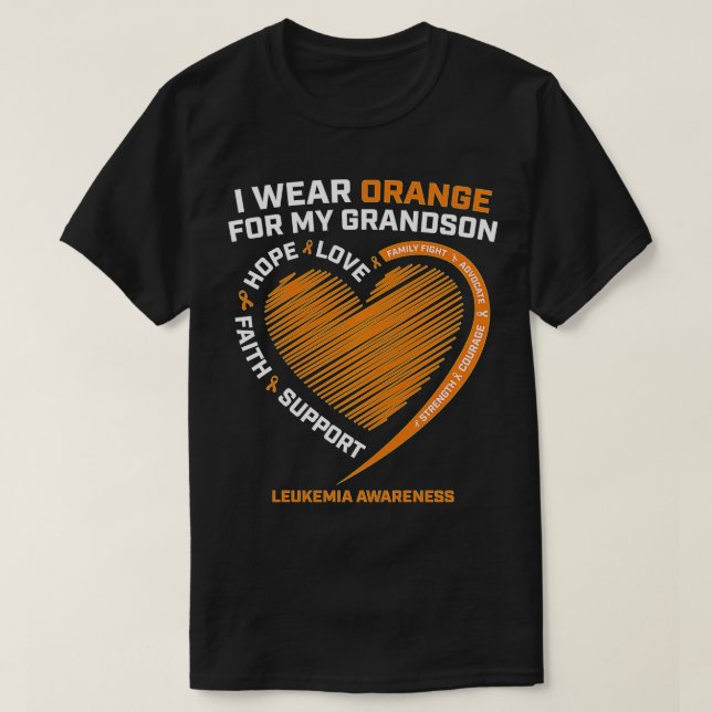 Camiseta Mulheres Homens Que Visto Laranja Para O Meu Avô L (Frente do Design)
