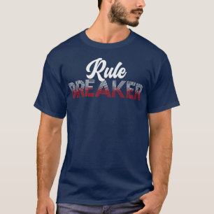 Camiseta Mulheres Homens Quebradoras de Regras Engraçadas F
