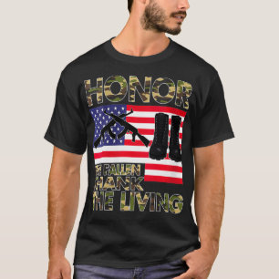 Camiseta Mulheres Honram O Obrigado Falecido O Memorial Viv