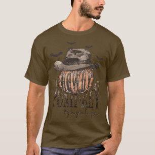 Camiseta Mulheres Howdy Pumpkin Yaya , Halloween Yaya