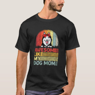 Camiseta Mulheres Husky Siberiano Angustiado Incrível Como