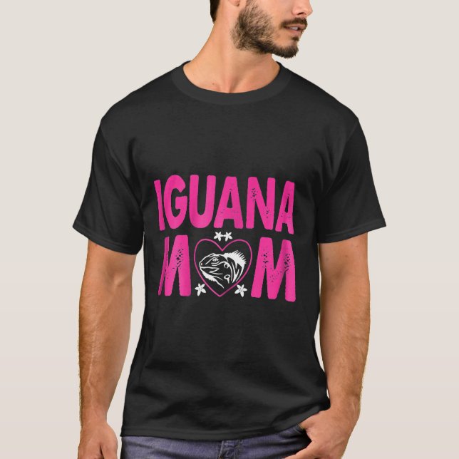 Camiseta Mulheres Iguana Mamãe Animais Pets T (Frente)