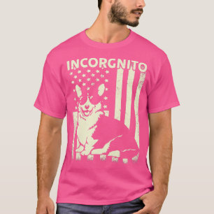 Camiseta Mulheres Incorgnito Corgi dão presentes para amant