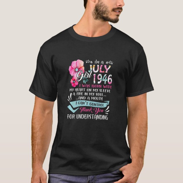 Camiseta Mulheres incríveis desde 1946 76º aniversário Eu s (Frente)